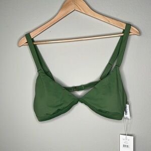 Andie Swim the Caicos Bikini Top in Sea Green Size XL NWT!